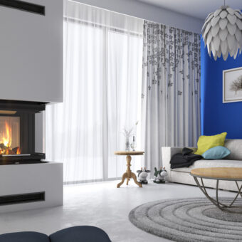 Vento Nordic DEFRO HOME INTRA X-SMALL U-dreiseitig-50 GUILLOTINE (hochschiebbare Tür)