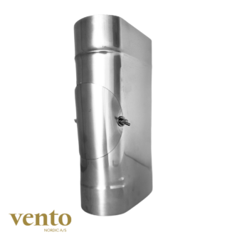 Vento Nordic Lige rør med rens – 100 x 200 oval, smal