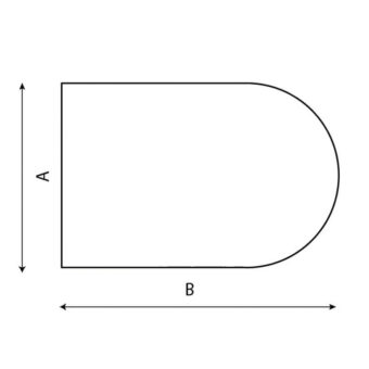 Vento Nordic Gulvplade, Halvcirkel