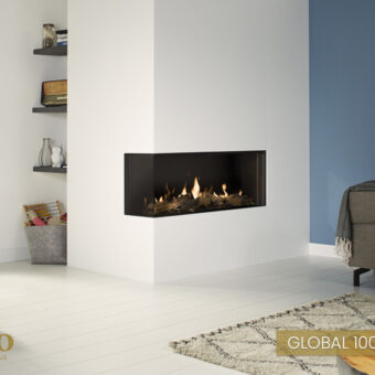 Vento Nordic Global 100 corner BF – breit Ecke Gaskamin