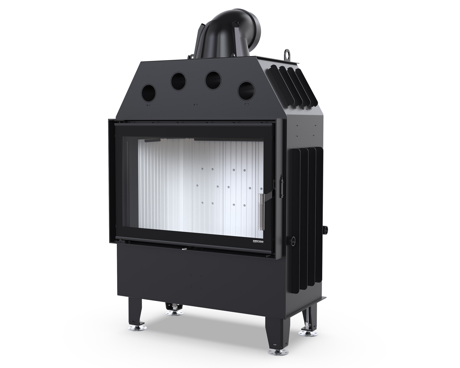 Vento Nordic DEFRO HOME INTRA MEDIUM (5,2-15,6kW)
schwarz Griff + schwarze Steine