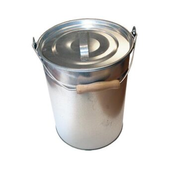 Vento Nordic Askespand med låg, 10 ltr. – Galvaniseret
