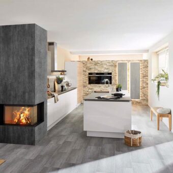 Vento Nordic Eckkamin – Premium V-2R-80h