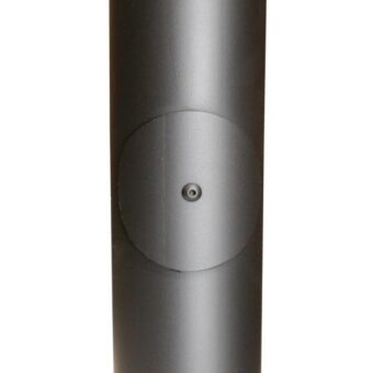 Vento Nordic Rauchrohr 500 mm – mit Klappe – Ø 130 schwarz