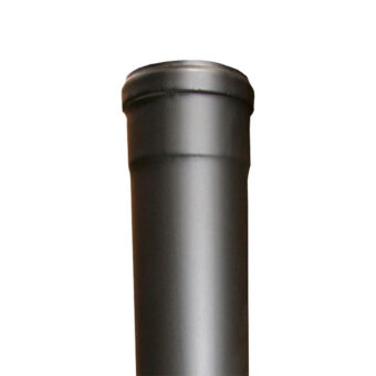Vento Nordic Pellet-Abgasrohr gerade – Rauchrohr schwarz