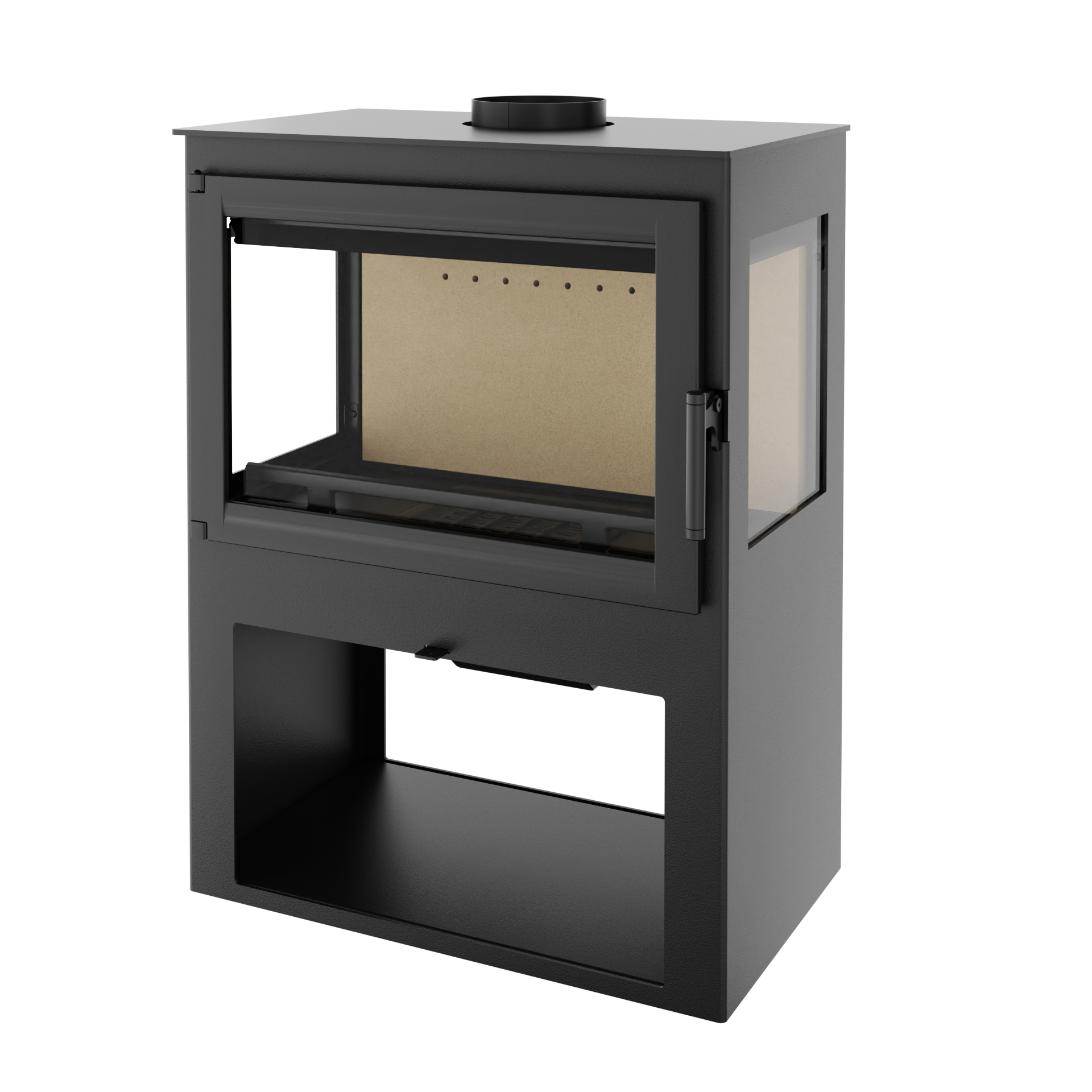 Vento Nordic Marsala 9,5 kW, schwarz Ø150