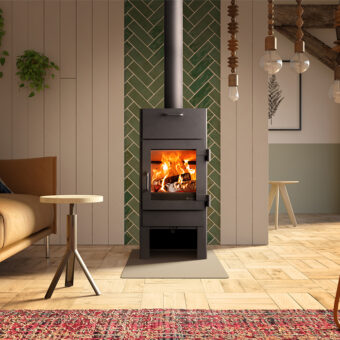 Vento Nordic Lars 1000 – Kaminofen mit  Backfach
