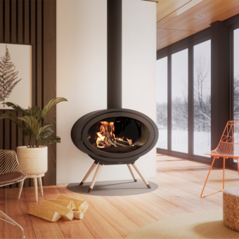 Vento Nordic Oval Front Kaminofen